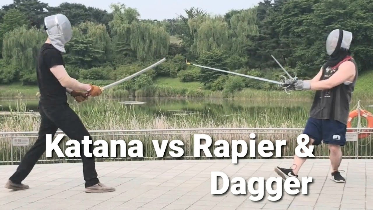 Rapier vs Katana; speed 4/5; 레이피어 vs 카타나 ; ropera vs katana - YouTube