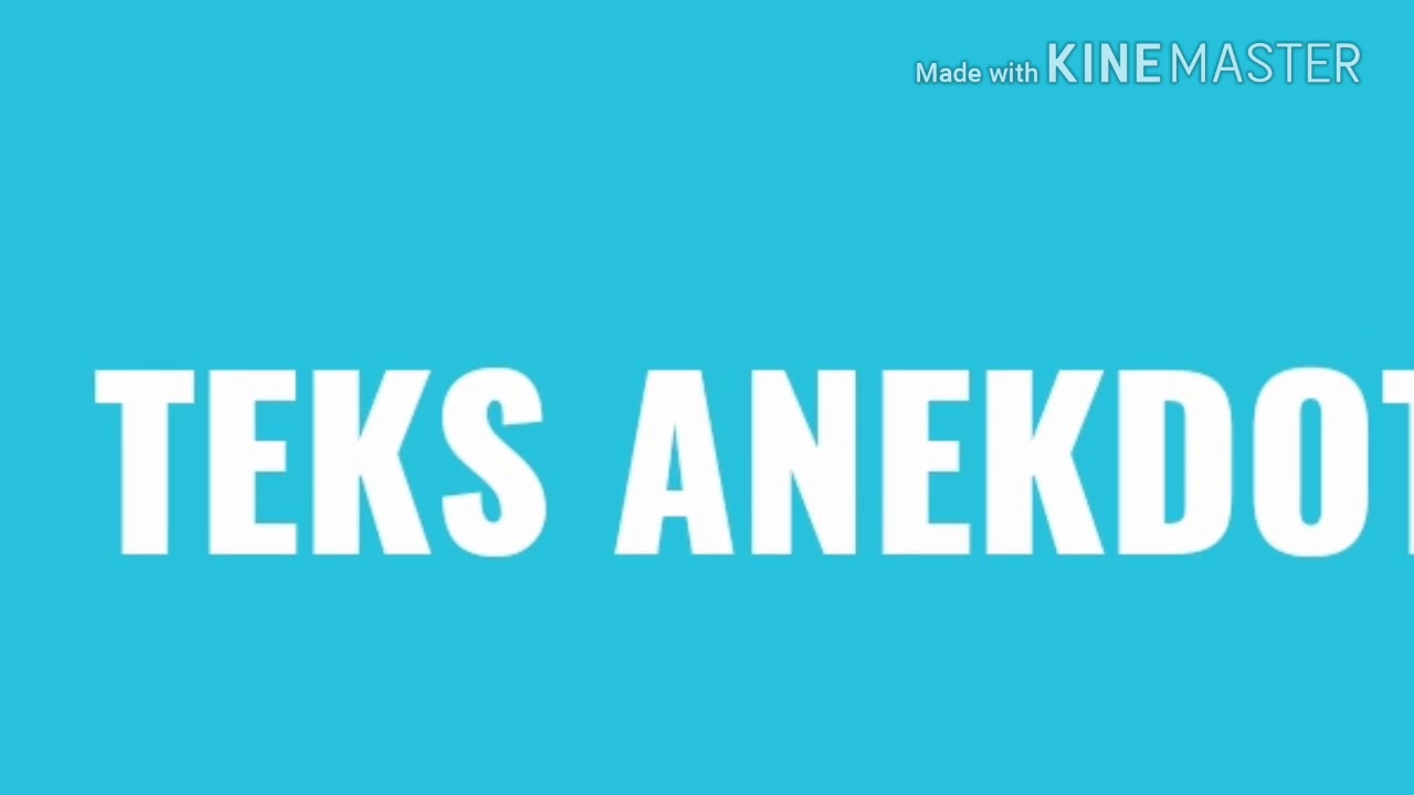 Teks Anekdot (tukang parabot) - YouTube