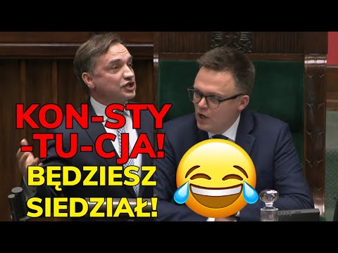 CYRK W SEJMIE 🔴 Ziobro vs Hołownia i Budka! PO-PiS krzyczy: KON-STY-TU-CJA! Będziesz siedział!