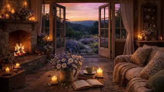 Fireplace Ambience 🔥 Cozy Evening Crackling Fire Sounds for Relaxing, Reading &amp; Sleep