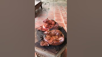 Chuột tài lộc gỗ trắc đỏ đen -lh:0912727474