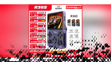 Open Source R36S Retro Handheld Video Game Console Linux System 3.5 Inch IPS Screen Portable Pocket