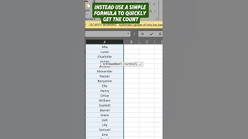 COUNTA Formula in EXCEL You Need to Know!#viral #shorts #excel #tips #exceltech #trending