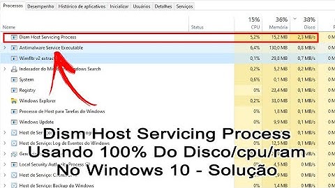 Dism Host Servicing Process Usando 100% Do Disco/cpu/ram No Windows 10 2021 - Solução
