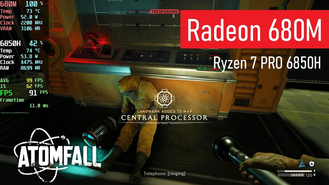 Atomfall | Radeon 680M (8GB allocated) | Ryzen 7 PRO 6850H