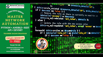 [New Course Alert]: Python, Ansible, Rest API & Cisco Devnet | Network Automation | NetworkJourney