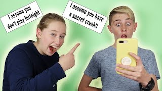 video thumbnail for: Reacting To Your Assumptions about me!! (Assumptions Tag) assuming the worst