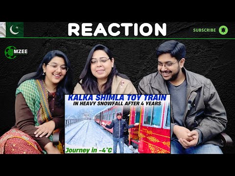 Kalka to Shimla Toy Train Journey in Heavy Snowfall ❄️ | Reaction!