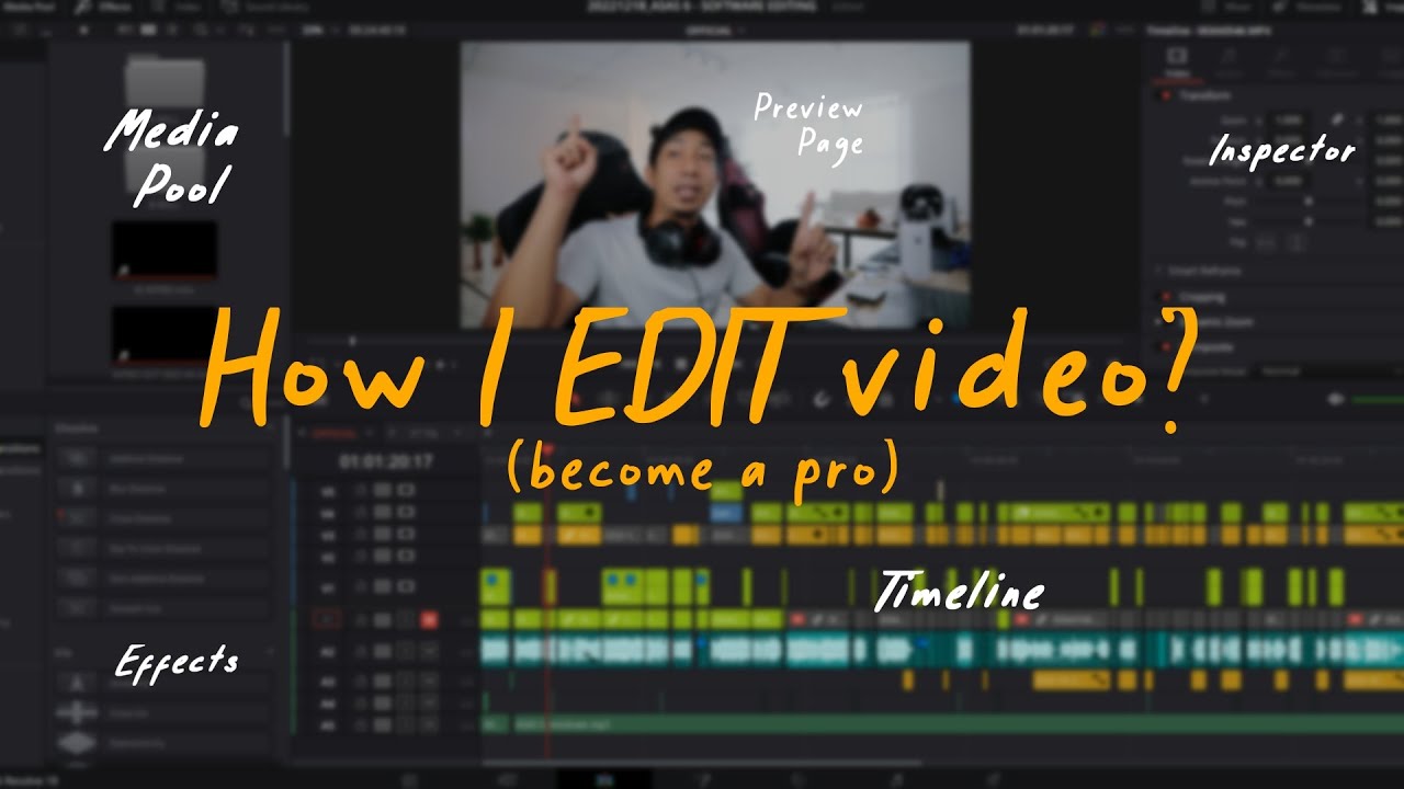 Cara EDIT video untuk BEGINNER guna Davinci Resolve! ASAS 6 SOFTWARE