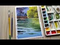 Watercolor Boat on a Clear Water Painting Demonstration | Paint with David |watercolor for beginners