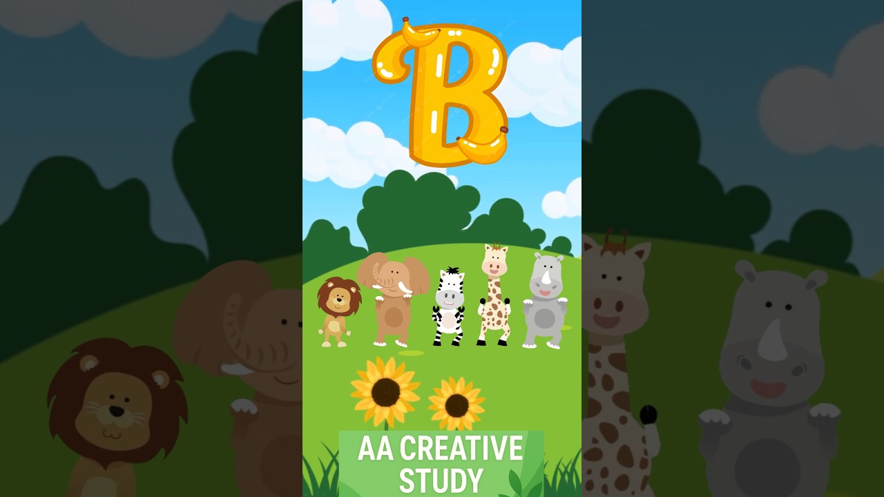 🎵 "B Alphabet Song | B for Ball, Bird & Banana | Learn ABC with Music" 