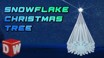 Beautiful Snowflake Christmas Tree - How to Model it in SolidWorks