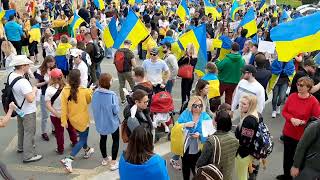 В столице Кипра люди вышли на митинг против российского вторжения в Украину
