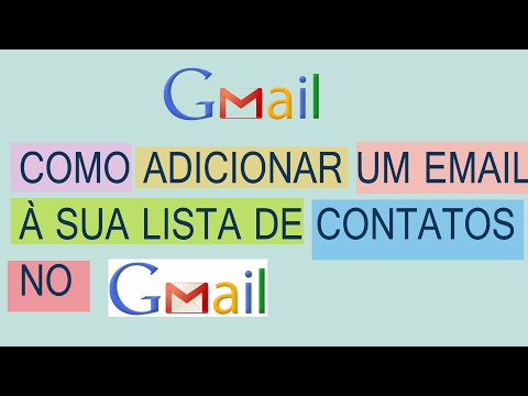 Vídeo: Como adiciono um novo contato ao meu catálogo de endereços do Gmail?