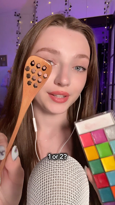 1 or 2? #asmr #asmrsounds #asmrrelax #asmrtingles #asmrwhispers #asmrsleep #relax #tingles #whispers