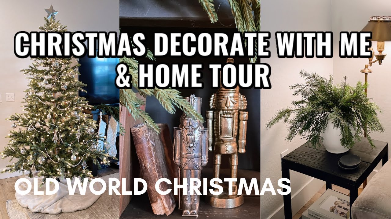 CHRISTMAS DECORATE WITH ME & HOME TOUR! Vlogmas Day 1 - YouTube