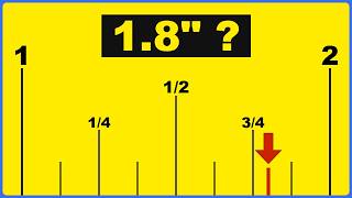 Where is 1.8 Inches on a Ruler or Tape Measure?