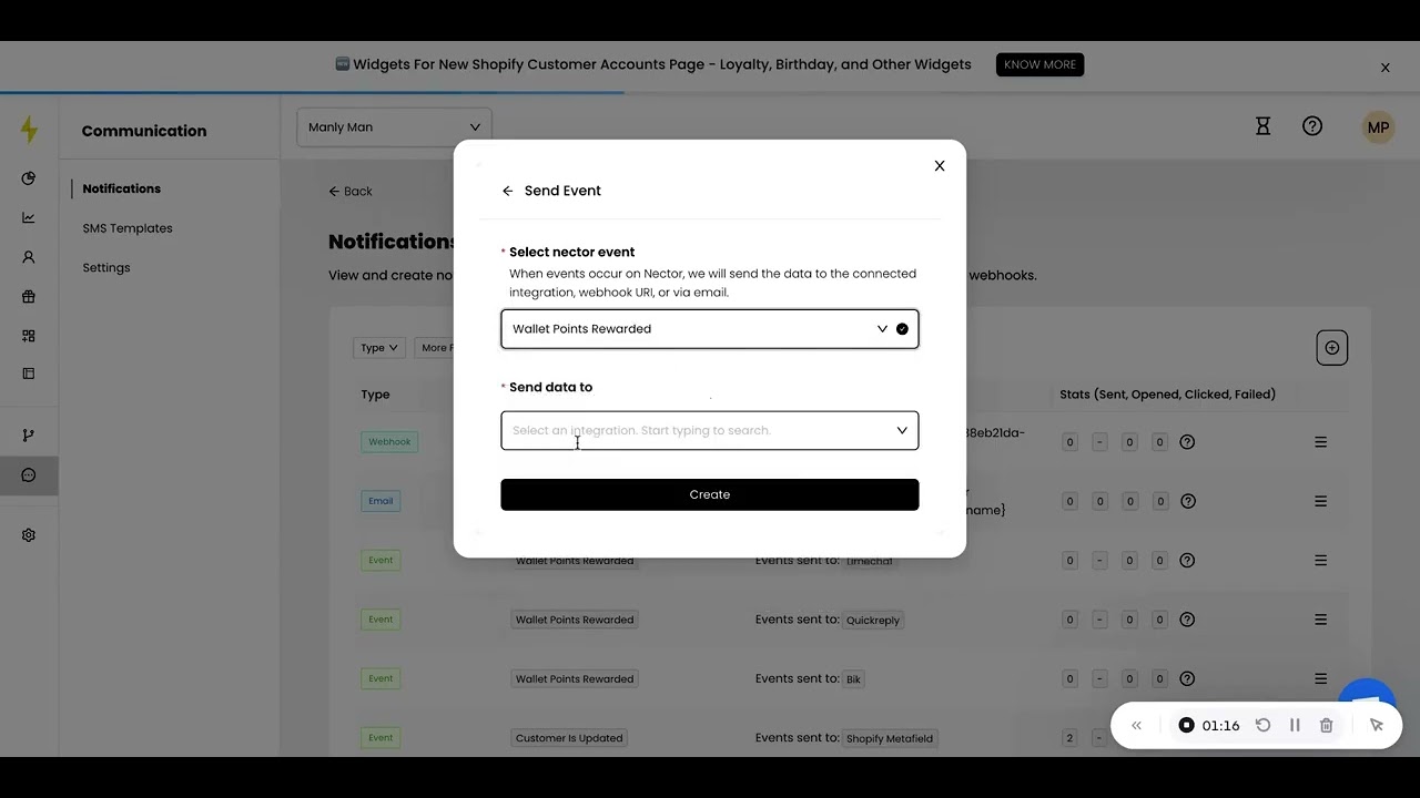 Setting Up Event Notifications - With Marketing Tools