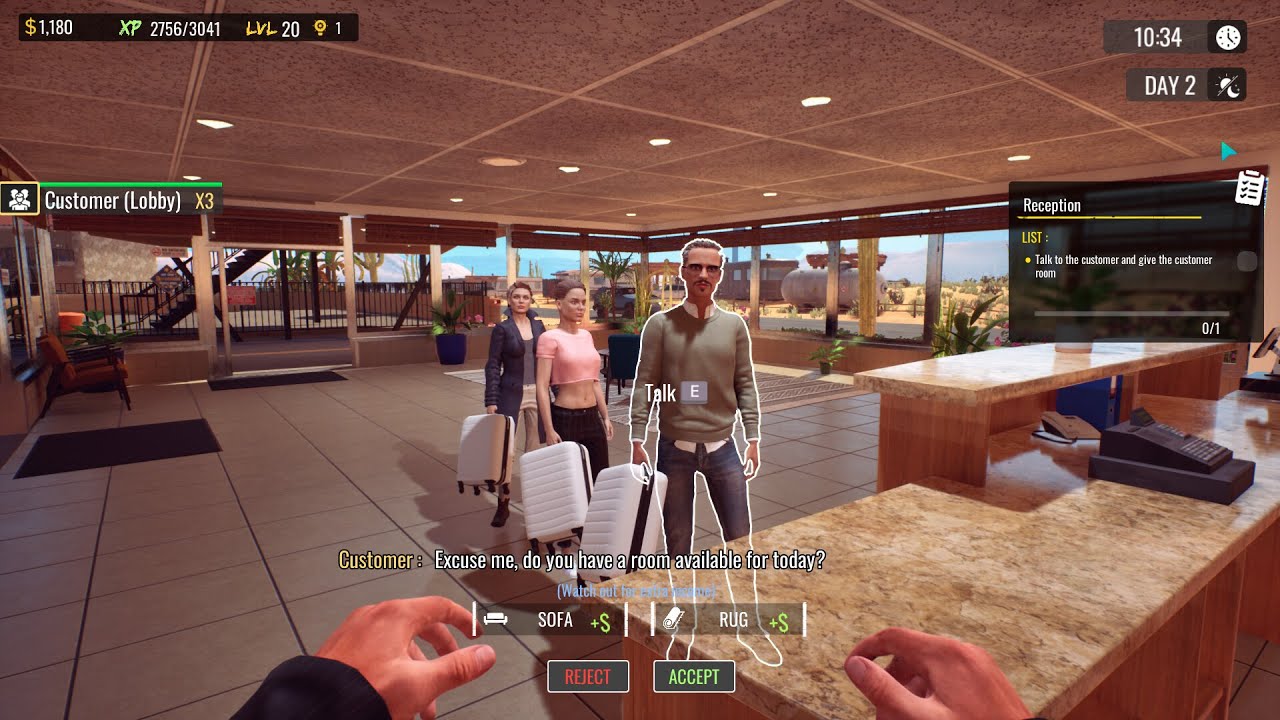 Sunset Motel - Early Access P1 (New Simulator game )