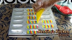 Resep Cara Membuat Kue Kering Lebaran Lidah Kucing Pelangi - Durasi: 5.44. 