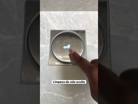 É Super fácil fazer a limpeza do ralo oculto..