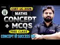 CUET 2026 Maths | Complete Concept + MCQs Practice | Free Live Class 🔥 | Cuet Maths Questions 2026