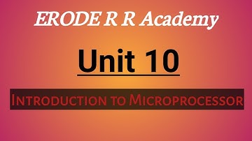 PG TRB PHYSICS / Unit 10 / Introduction to Microprocessor