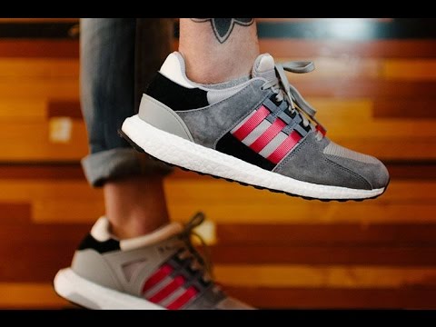 EQT SUPPORT 93/16 (GREY/RED) - YouTube