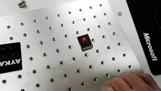 AOL memory card fiber laser marking machine
