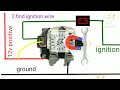 How to wire 3 pin  alternator step by step tutorial 