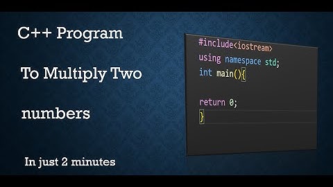 C++ Program To Multiply Two Numbers in Hindi