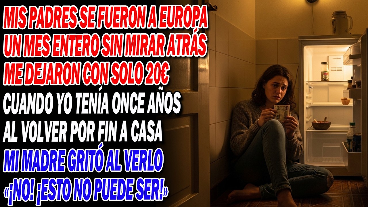 Mis padres viajaron por Europa✈️y me dejaron con 20€💸a los 11 — la policía🚔 irrumpió en su fiesta