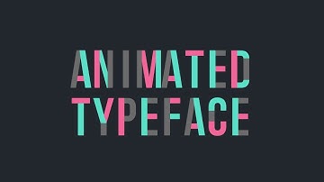 Animated Typeface (After Effects Template)