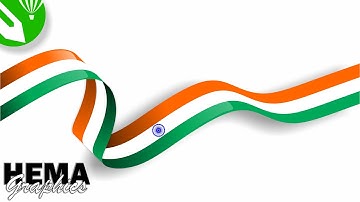 Coreldraw Tutourial - Creative 3D Indian Flag Design In Coreldraw #flag