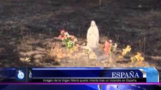 Imagen de la Virgen María queda intacta tras un incendio en España