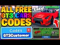 ALL SECRET FREE GT3 CARS BUNDLE CODES IN ROBLOX CAR DEALERSHIP TYCOON