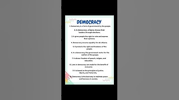 10 lines on democracy/short essay on democracy/ democracy essay in English/what is democracy