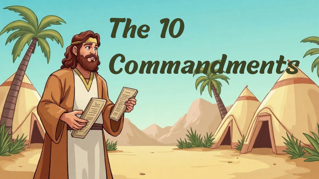 Moses and The Ten Commandments for Kids | Fun Bible Cartoon, bible ...