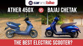 2021 Ather 450X Vs Bajaj Chetak Comparison (The New Generation of Electrical Scooters) | carandbike screenshot 3