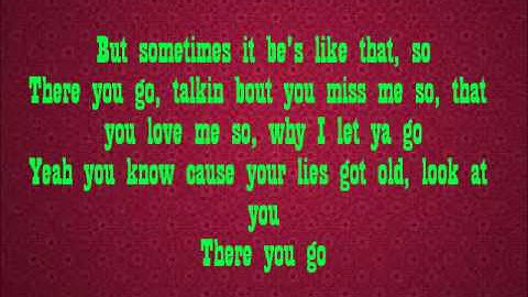 Pink- There You Go (With Lyrics)