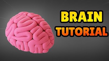 🔴 DIY How to Make Miniature HUMAN BRAIN Halloween - Easy Polymer Clay, Fondant, plastilina Tutorial