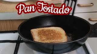 Toasted Bread in a frying pan / @elviediariesvlog