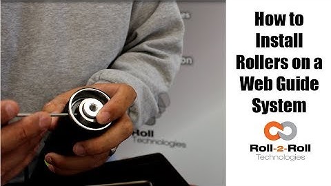 How to Install Rollers on a Web Guide System