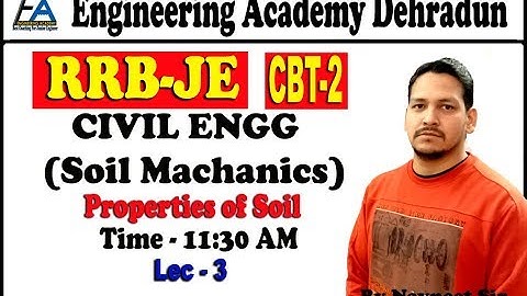 Lec-3 Soil Mechanics (properties Of Soil Part-2)