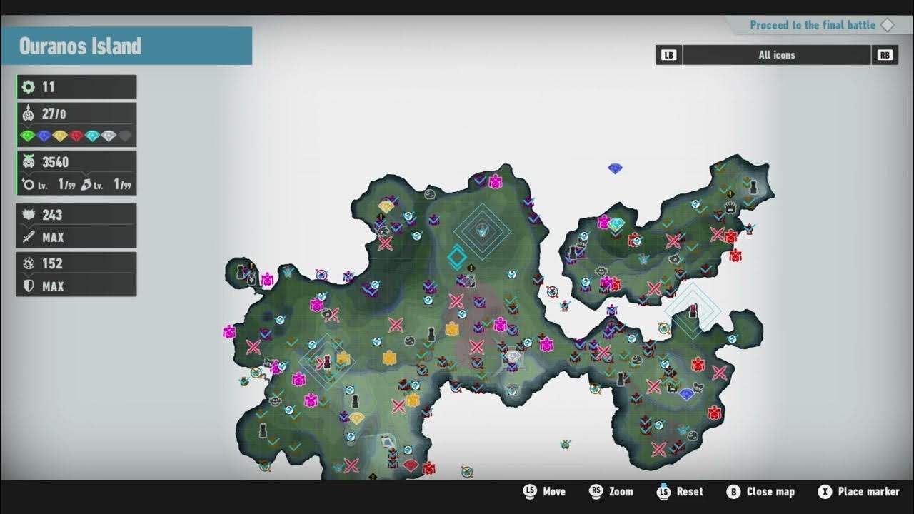 Sonic Frontiers The Final Horizon (Ouranos Island) Map 100 revealed
