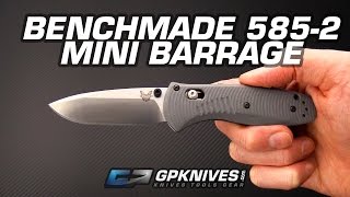 Benchmade Mini Barrage 5852 CPM S30V Folder Overview