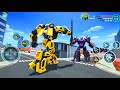 Flying Jet Transformation Robot Car Game Battle At City Why Nice Super Car - Android Gameplay