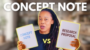 Concept Note or Research Proposal? Most Students Get This Wrong