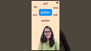 One german verb- GEBEN + different prefixes 😎 #german #germangrammar #verbs #learngerman #deutsch