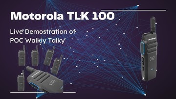 Motorola TLK 100 Walkie Talkie Live Demo: SIM-Based POC Communication Explained